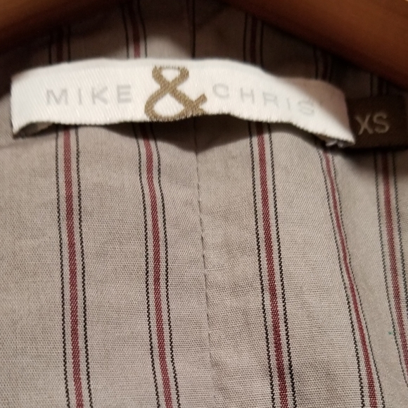 MIKE & CHRIS Genuine Leather Jacket Navy Blue/ (Grayish Blue) Detachable Hood - Picture 10 of 14